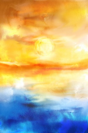 Abstract Warm Sunset I